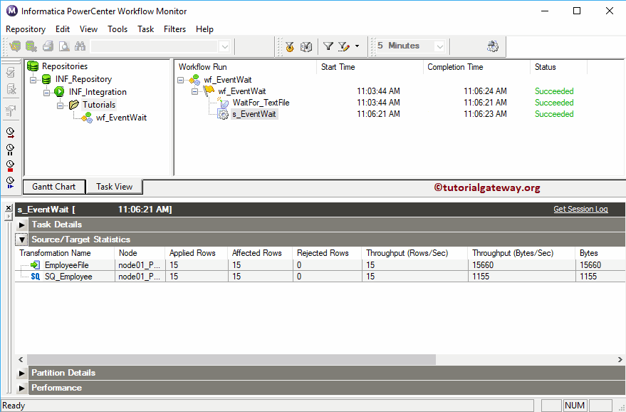 Informatica Workflow Monitor 11